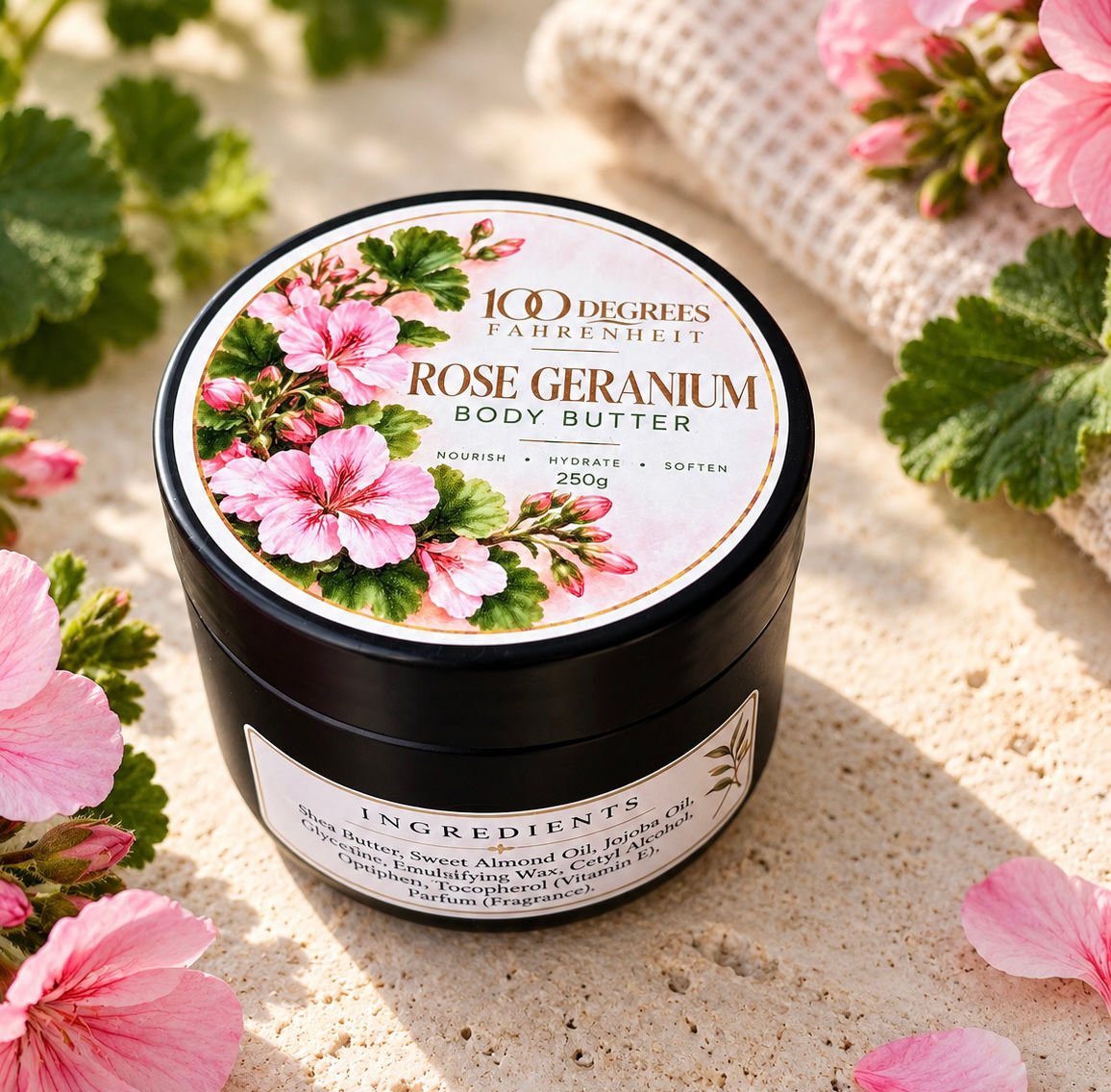Whipped Body Butter 250g Rose Geranium