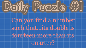 Daily Puzzle #1-May 19, 2026