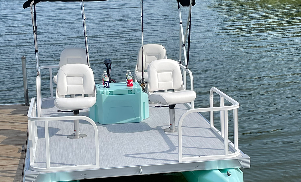 Tigershark mini pontoon boat