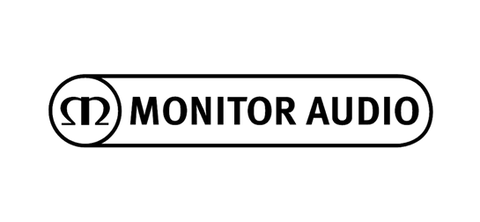 Logo de Monitor Audio, aliado en altavoces HiFi de precisión británica.