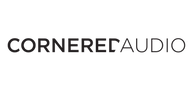 Logo de Cornered Audio, aliado en altavoces de diseño minimalista para audio HiFi y comercial.