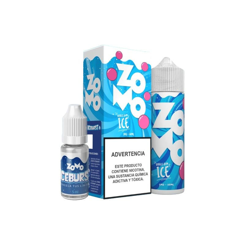 Nicsalt Zomo 30ml + ICE Burst - Diversos Sabores