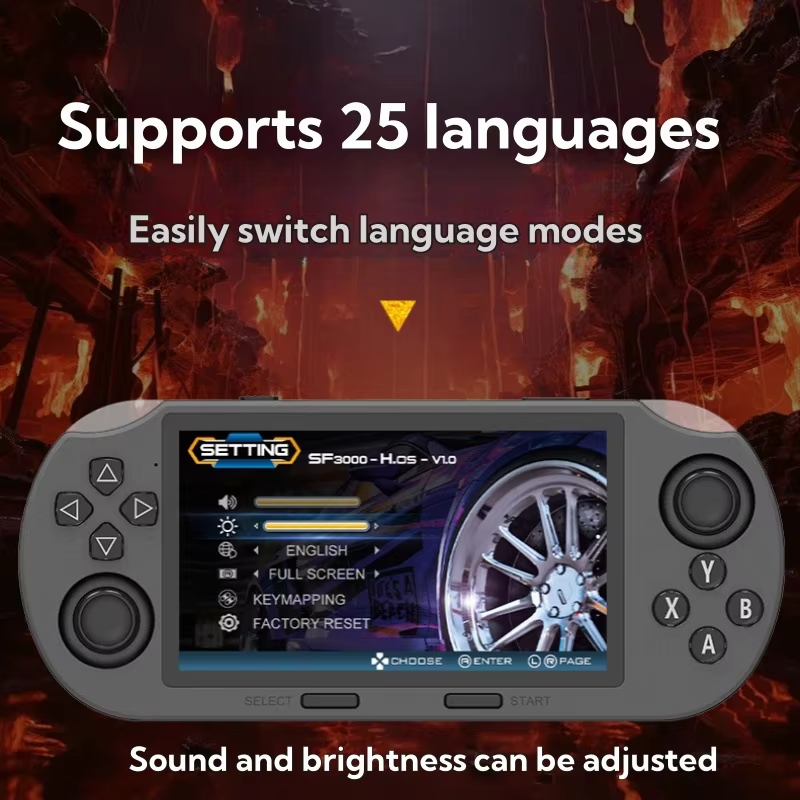 Thumbnail: SF3000 Retro Handheld Video Game Console Classic Games Pocket Player with 4.5 In