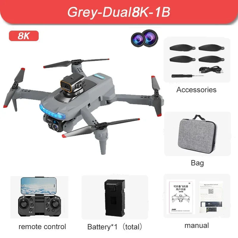 Thumbnail: Lenovo P15 Drone Professional 8K 5G GPS Dual Camera Obstacle Avoidance 