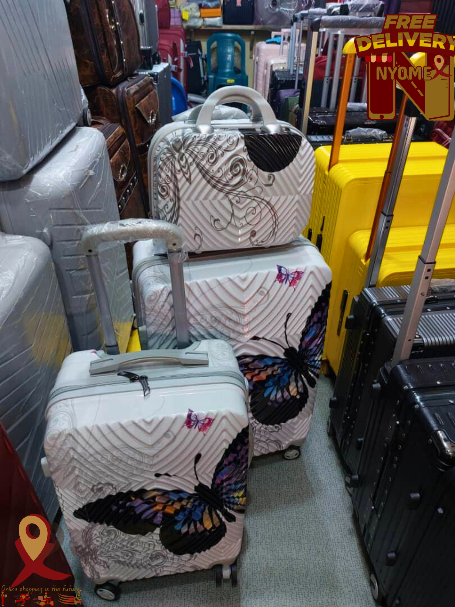 Travellers bag set (butterfly)