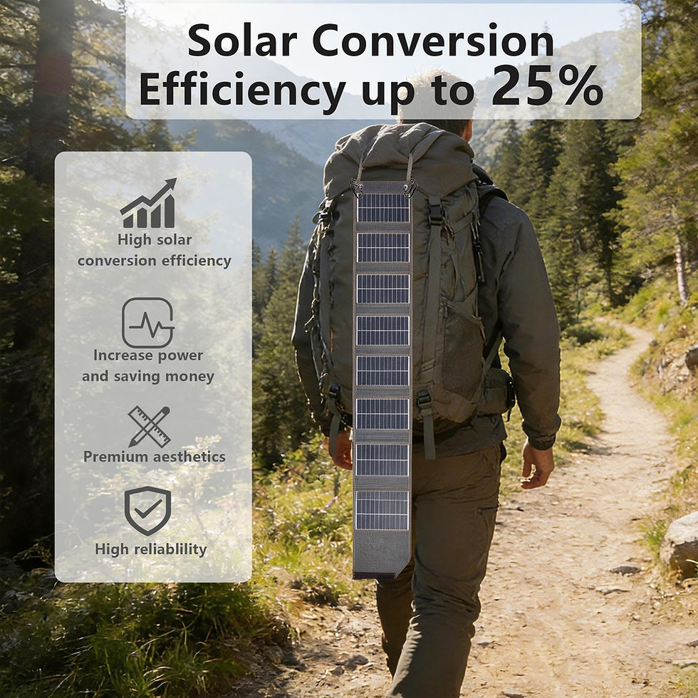 Thumbnail: ELEGEEK Foldable Solar Panel Charger, Portable Solar Charger Genuine16W High Con
