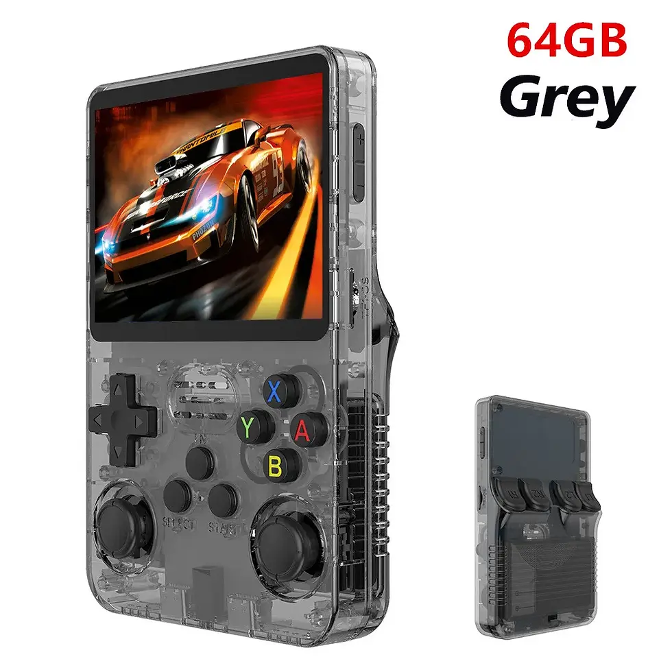 Thumbnail: R36S Retro Handheld Video Game Console 3.5 Inch IPS Screen 128GB Portable Pocket