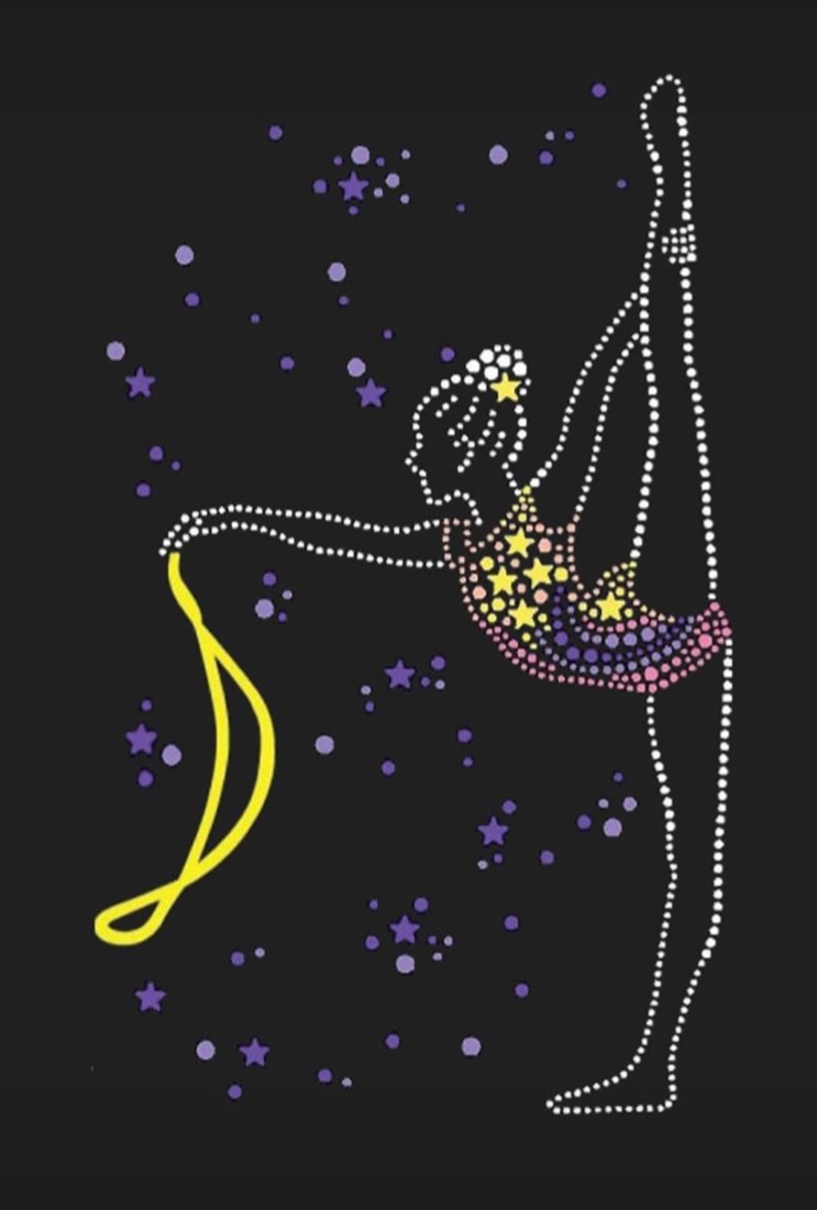 Thumbnail: Dvillena Glitter Toe Shoe Bag with gymnast