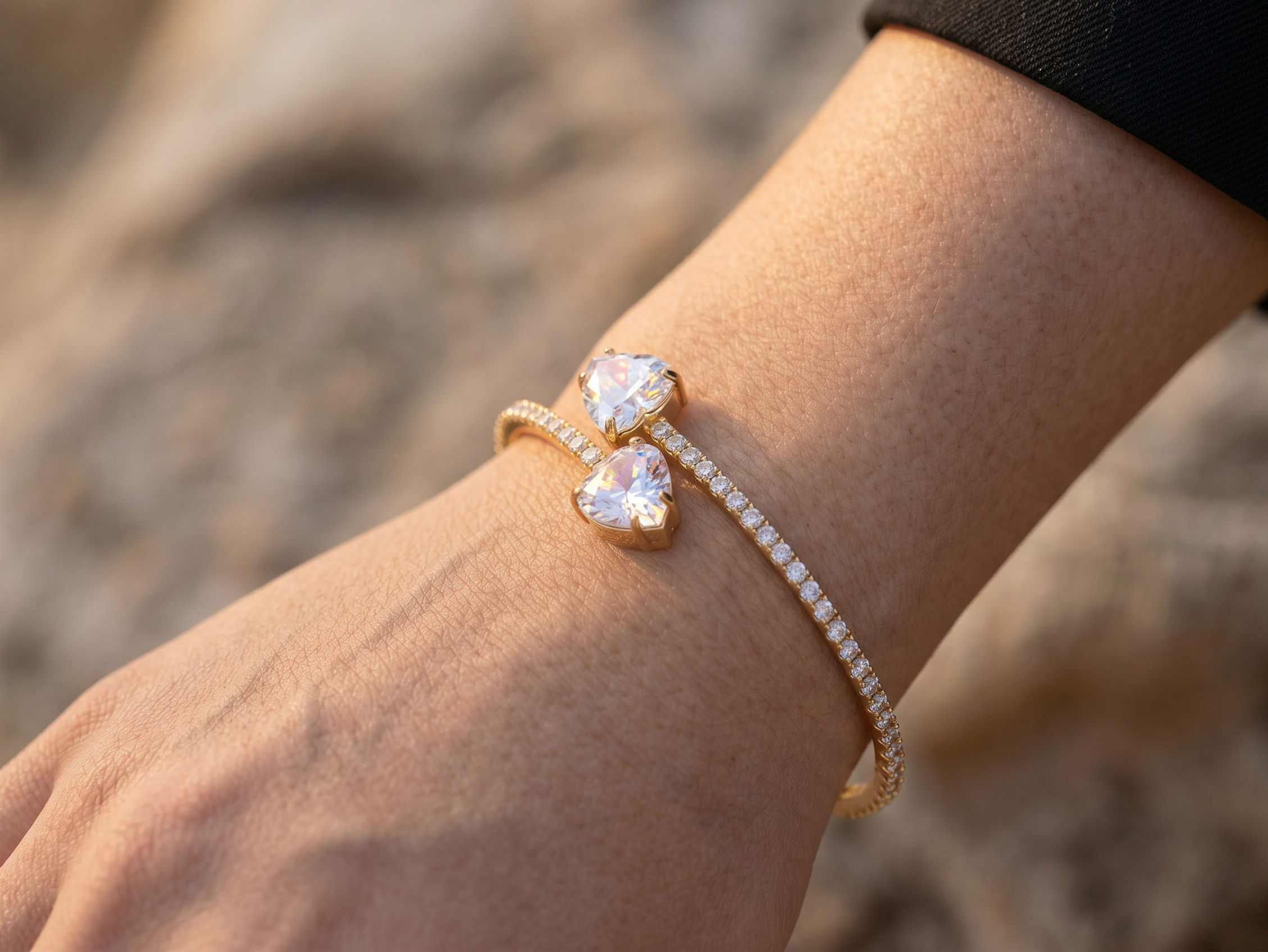 Adjustable Gold-Silver Bracelet