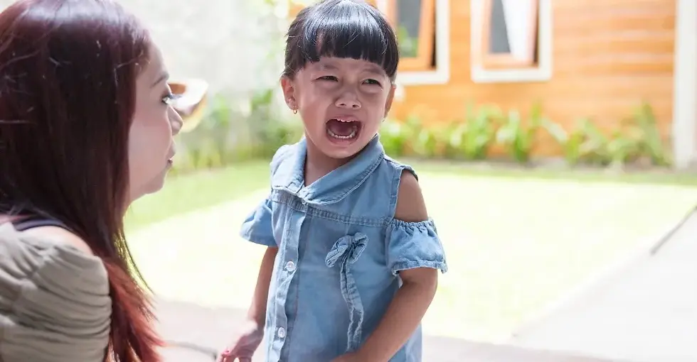 crying toddler