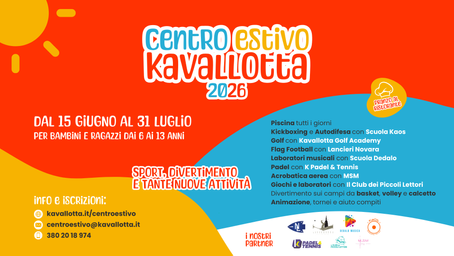 Centro Estivo Kavallotta 2026: sport, natura e divertimento 