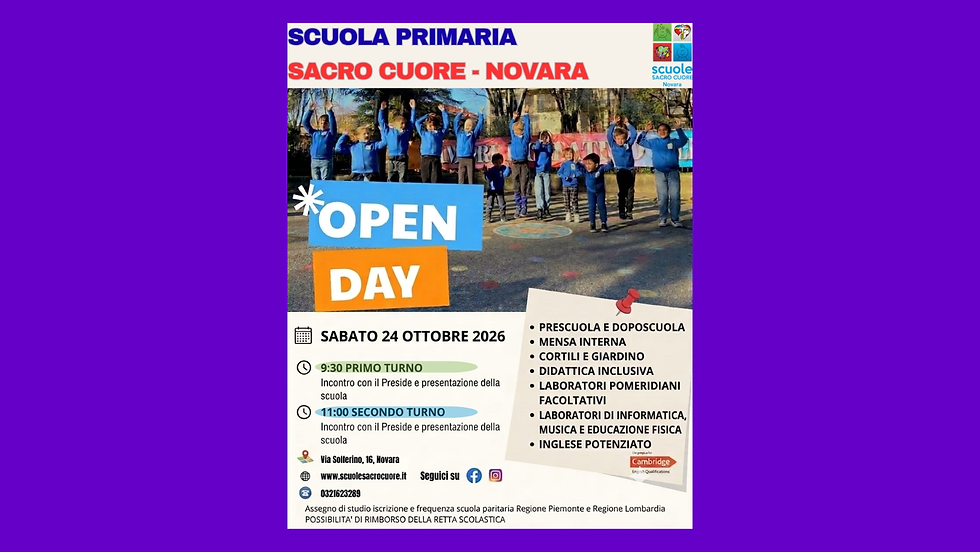 Open Day Primaria Sacro Cuore