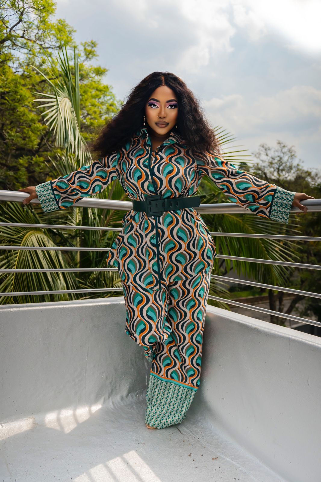 Green Palazzo Set