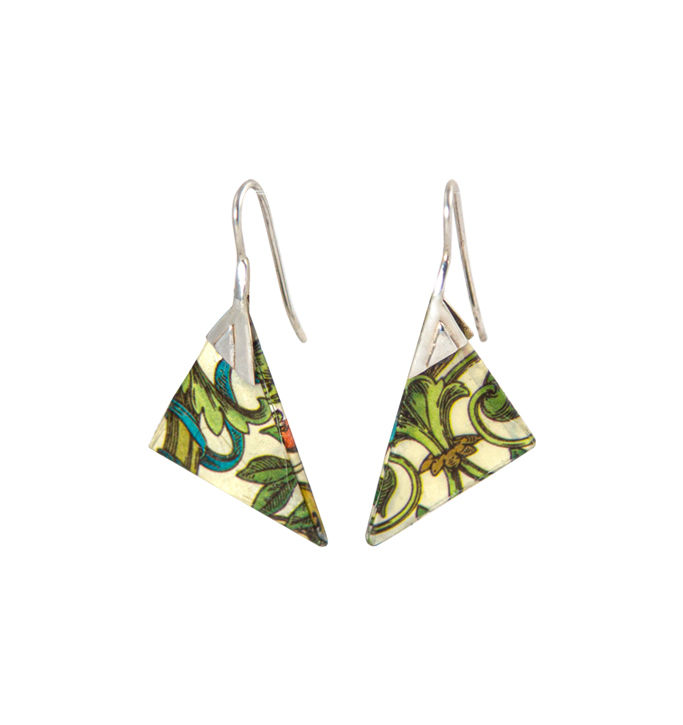Triangulum Origami Earring – Florence Paper