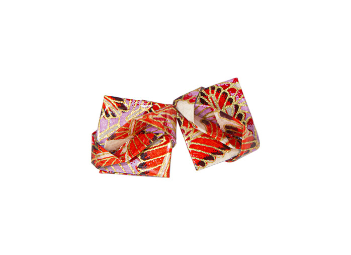 Quadratum Alatum Stud Earring - Japanese Paper