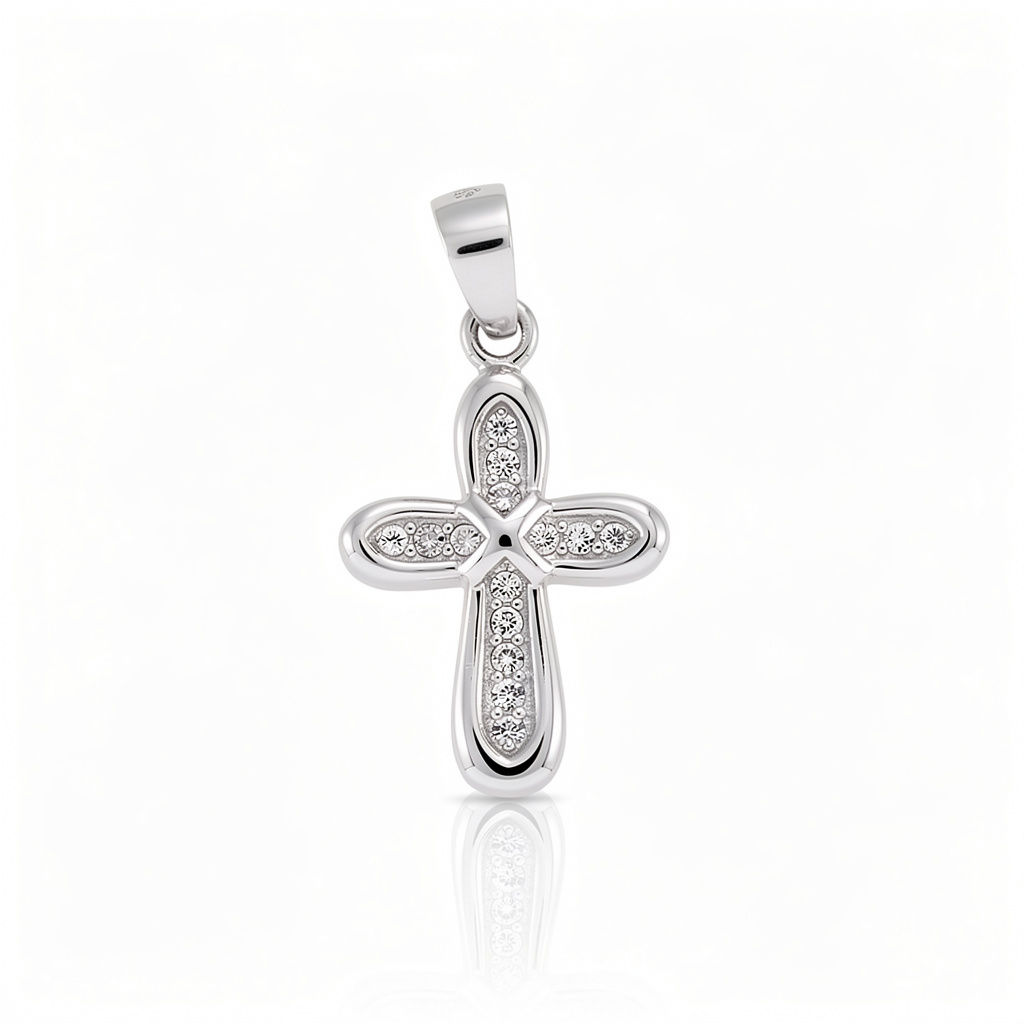 Sterling Silver Petite Greek Cross