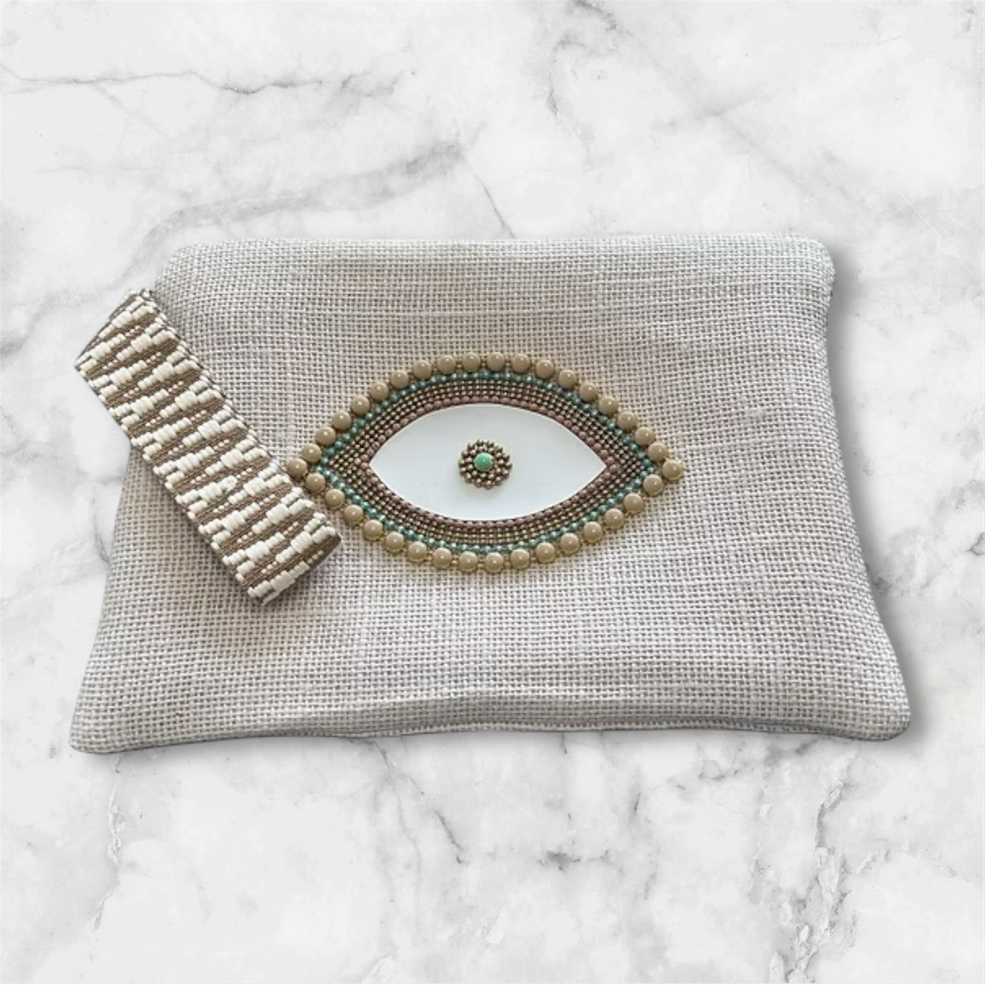 Althea Zipper Clutch