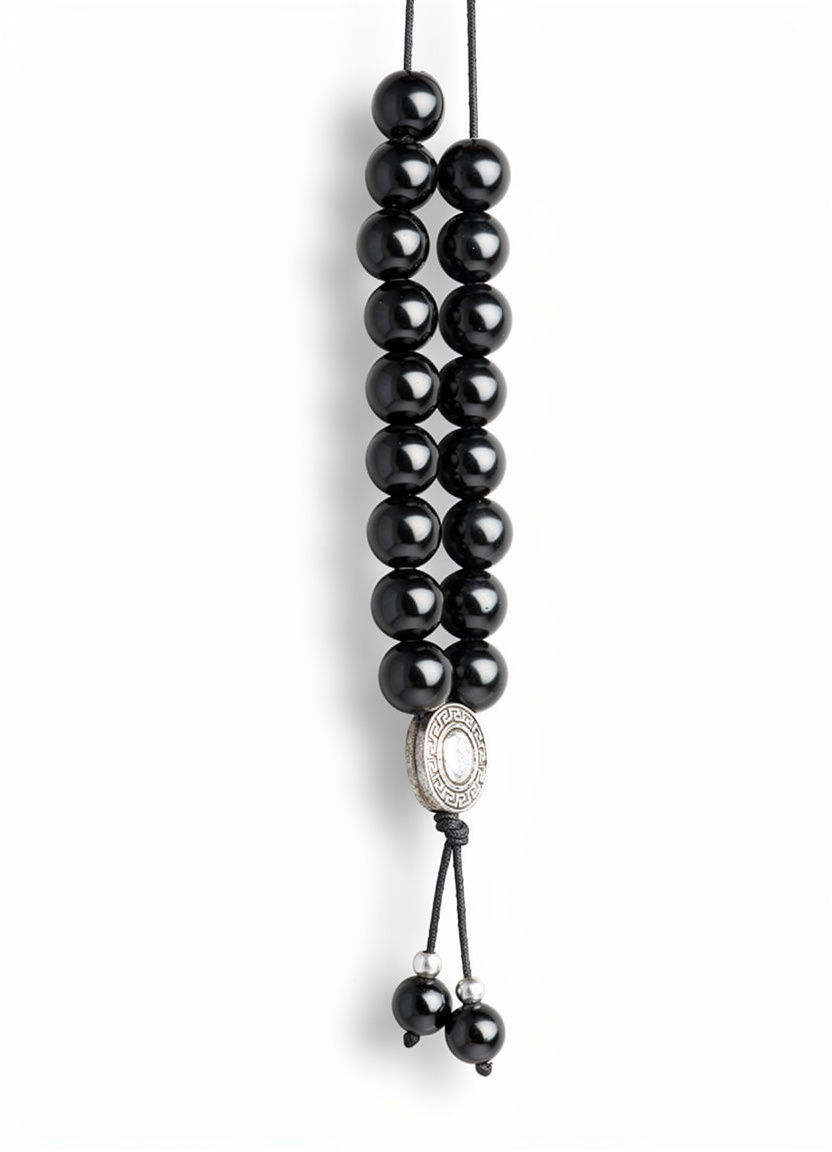 Greek Komboloi - Onyx (Worry Beads)