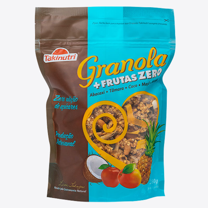 Granola artesanal +frutas zero açúcar 280g Takinutri