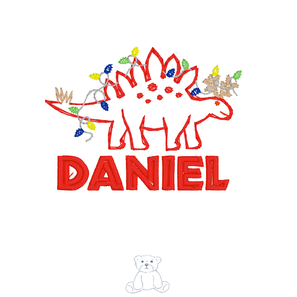 Thumbnail: Christmas Dinosaur Children's T-Shirt