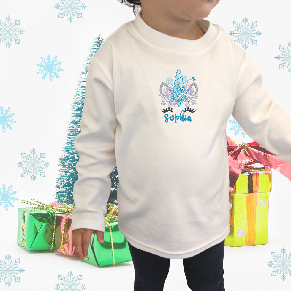 Thumbnail: Snowflake Unicorn Children's T-Shirt