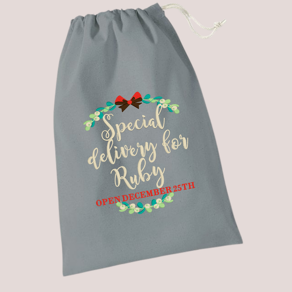 Thumbnail: Mistletoe Special Delivery Santa Sack