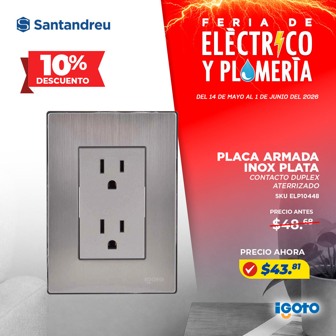 PLACA ARMADA INOX PLATA