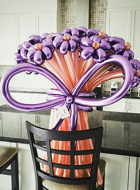 Gorgeous LUX balloon Flower Bouquet