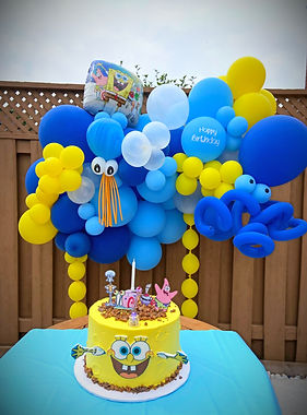 ON Th GO Custom Balloon Garland Sponge Bob