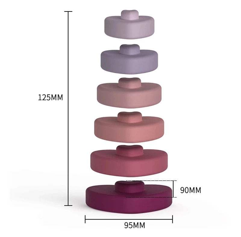 Thumbnail: Heart Silicone Stacking Toy