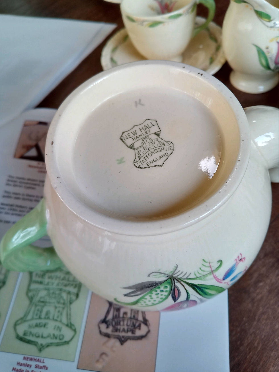 サムネイル： NEW HA　HALL　POTTERY ティーセット