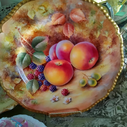 ロイヤルウースターペインテッドフルーツ大皿 | Antique Melford
