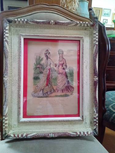 アンティーク　額装ファッション画 フランスアンティークファッション画額 | Antique Melford