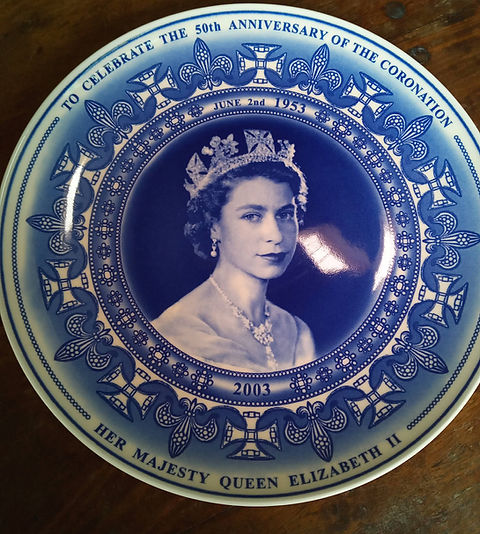 エリザベス女王戴冠式50周年記念プレート | Antique Melford