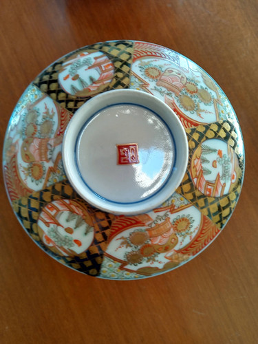 色絵古伊万里蓋付き茶碗2個セット | Antique Melford