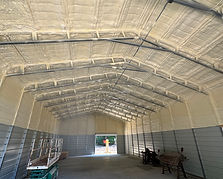 Metal Building closed cell spray foam insulation