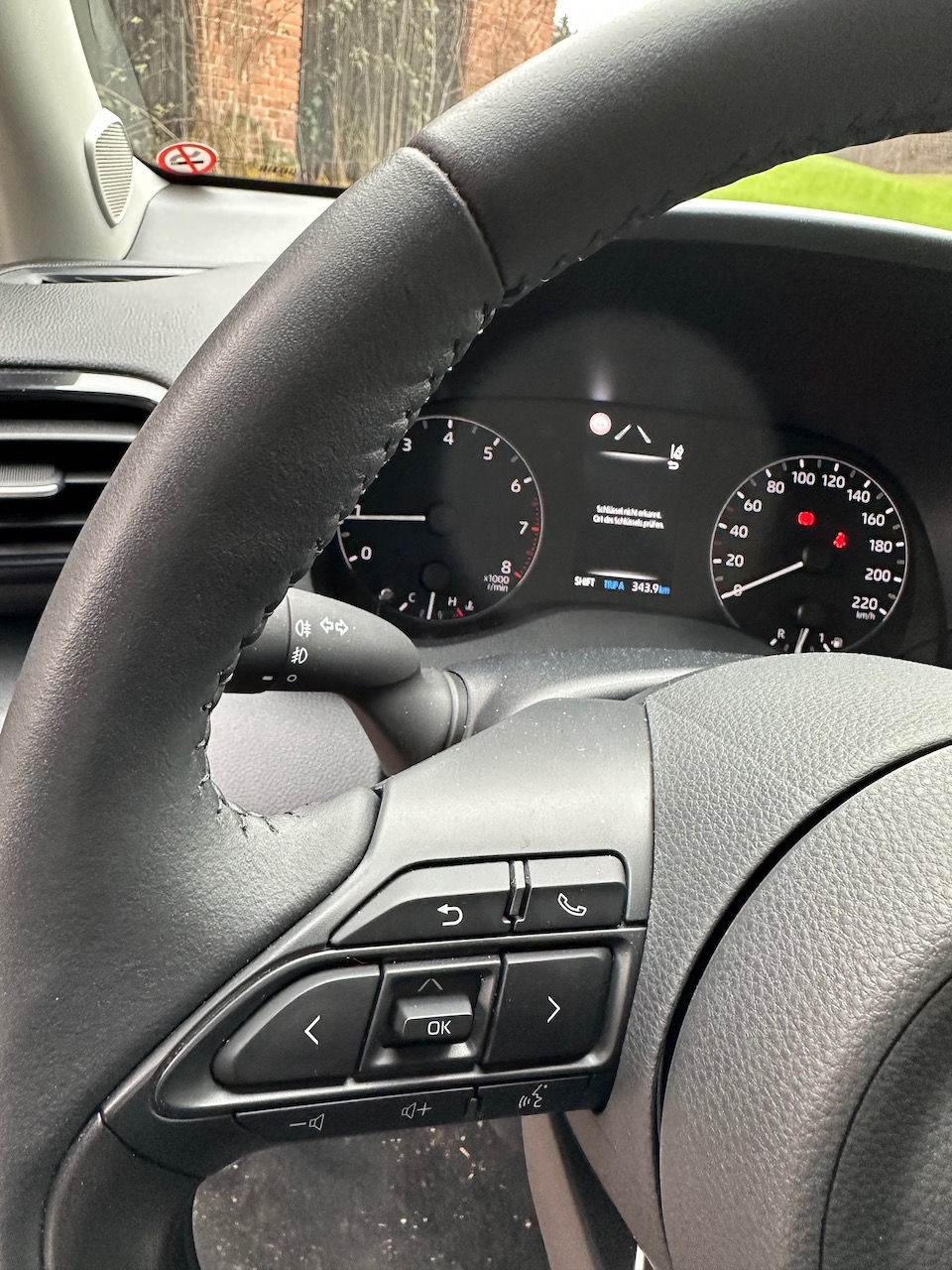 Toyota Yaris Active – Lenkrad Detailansicht