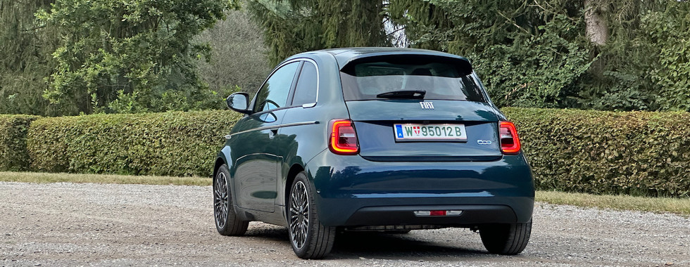 Fiat 500e – Heckansicht