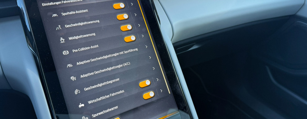 Ford Capri - Bildschirm