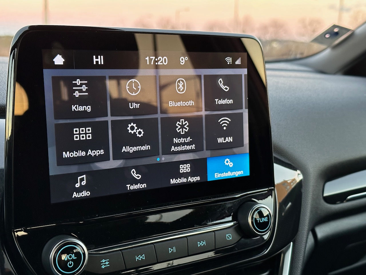 Ford Fiesta mHEV – Bildschirm