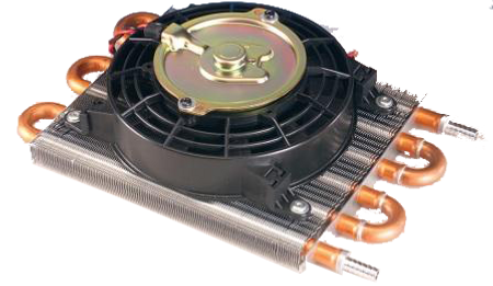 External Transmission Cooler with fan