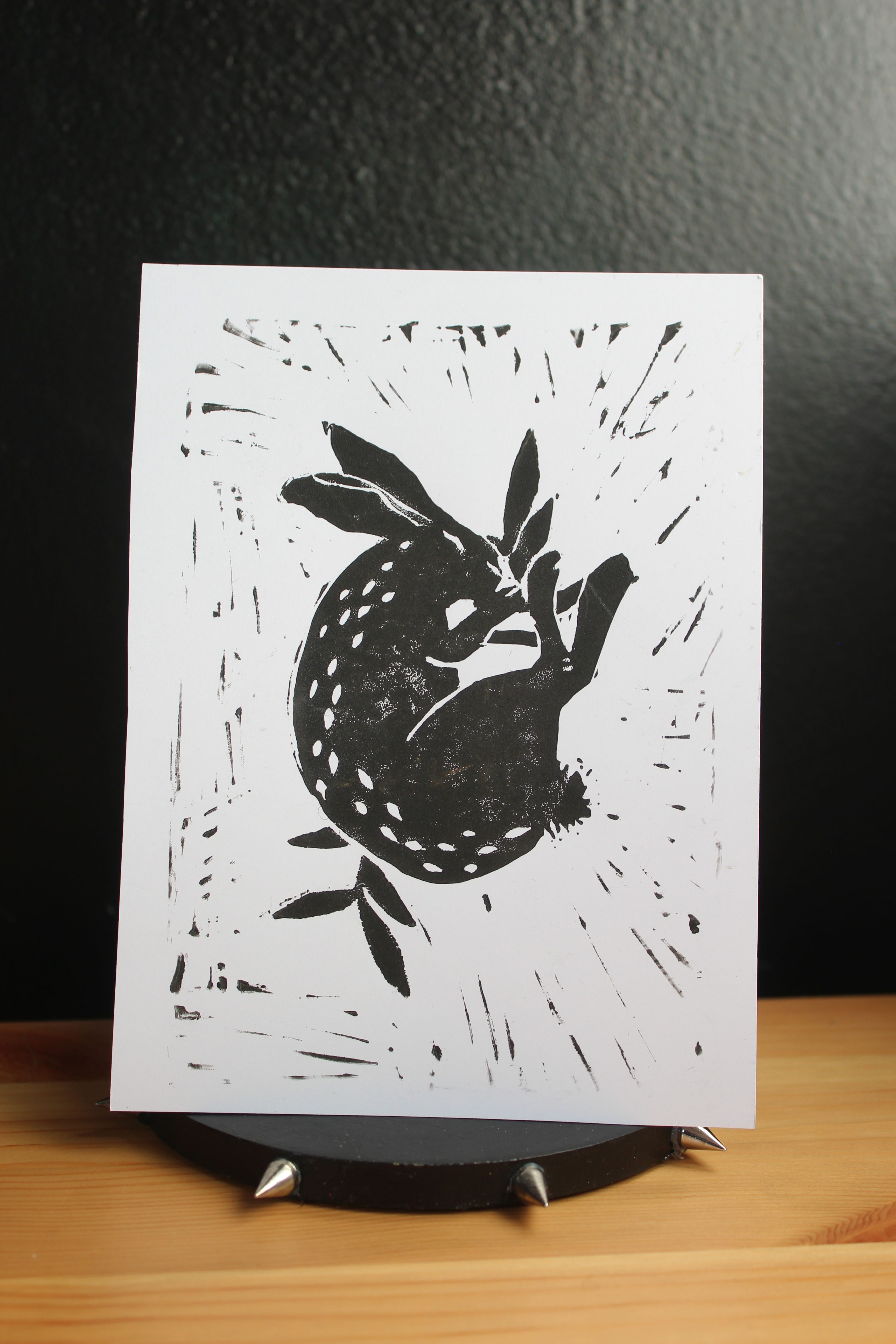 Rabbit Linoprint
