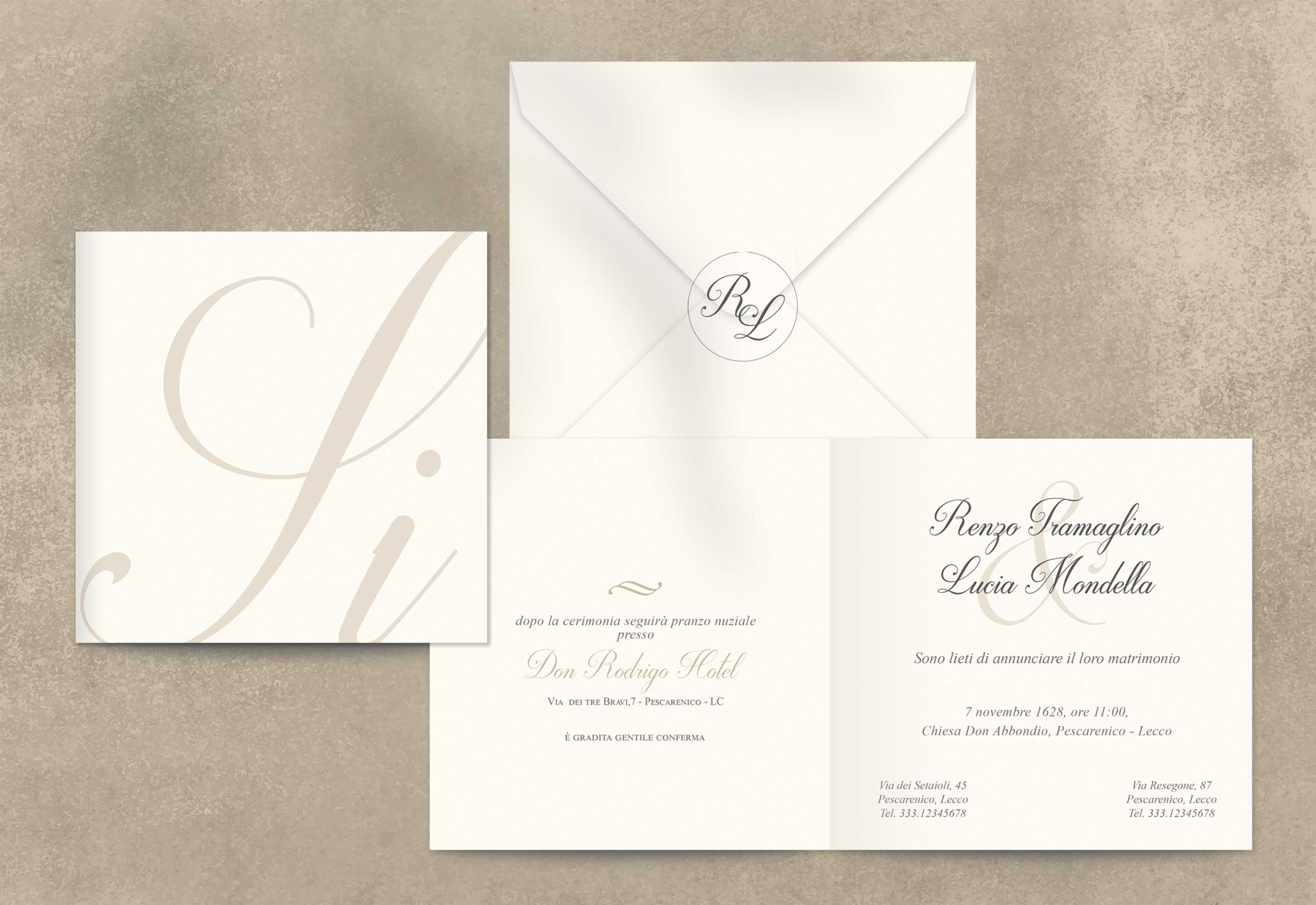 Partecipazione matrimonio Angela