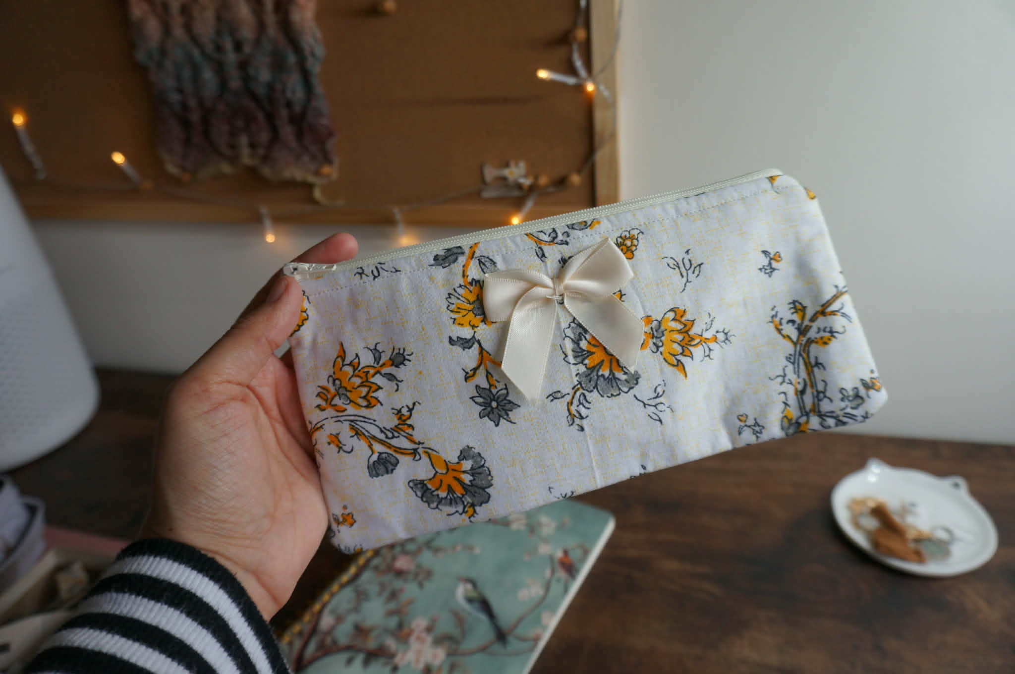 Vintage Botanical Pencil Case