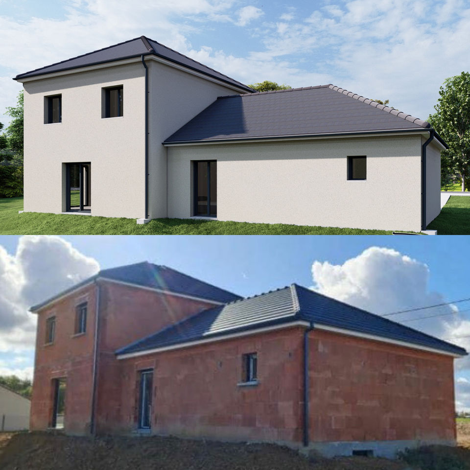 Cette maison individuelle d'une surface habitable généreuse de 130,51 mètres carrés incarne le confort et la fonctionnalité. À l'intérieur, elle propose cinq chambres, offrant ainsi amplement d'espace pour accueillir la famille et les amis, tandis qu'un dressing bien aménagé ajoute une touche de praticité à l'organisation de l'espace de vie. La buanderie, pratique et bien équipée, facilite les tâches ménagères quotidiennes. La pièce de vie constitue le cœur chaleureux de la maison, offrant un espace accueillant pour se réunir et partager des moments précieux. De plus, deux toilettes bien situées et une salle de bains bien conçue répondent aux besoins quotidiens en matière de commodités. Un garage attenant complète cette maison, offrant non seulement un abri sécurisé pour les véhicules, mais également un espace de rangement supplémentaire. Cette demeure incarne l'équilibre idéal entre fonctionnalité et confort, créant un cadre propice à la vie familiale harmonieuse.