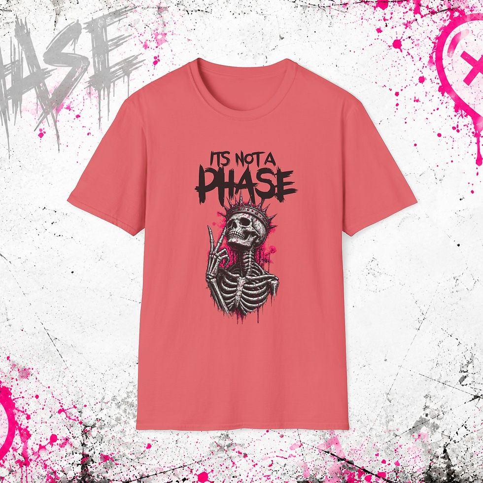 Thumbnail: It's Not a Phase Skeleton Peace - TShirt