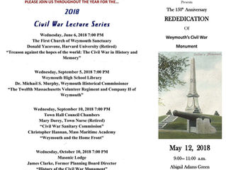 Rededication of Weymouth Civil War Monument May 12, 2018