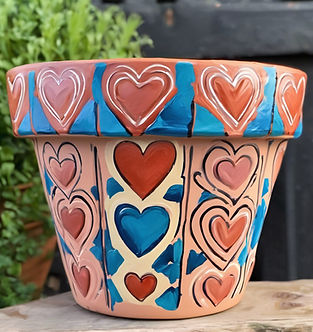 Paint-your-own flower pots