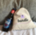 Photo of a Bundle board game and a Sam Adams beer.