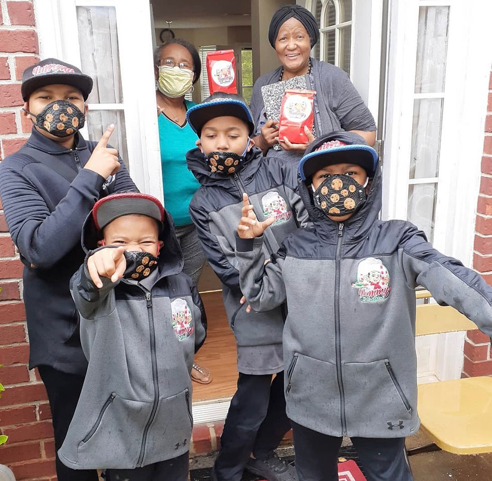wearing masks cookie delivery gifts for holidays happy customers the bundle